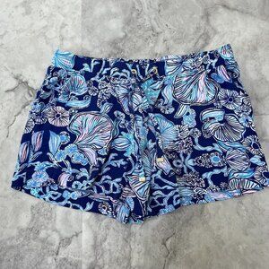 Lilly‎ Pulitzer Katia Shorts Lapis Lazuli Blue Print Size XS Xsmall
